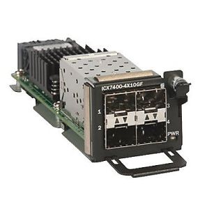 Brocade ICX7400-4X10GF 4-Port 1/10 GbE SFP/SFP+ Module New