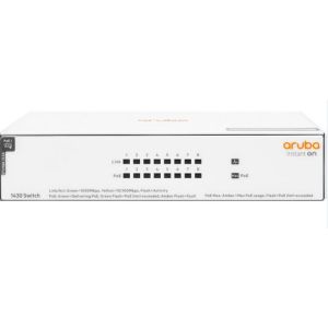 HPE R8R46A Aruba Instant On 1430 8G Class4 PoE 64W Switch 8 Ports F/s