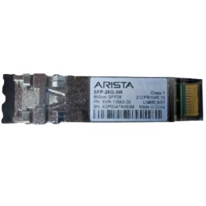 Arista XVR-10083-20 25GBASE-SR SFP Transceiver, up to 70m over OM3 MMF or 100m over OM4 MMF