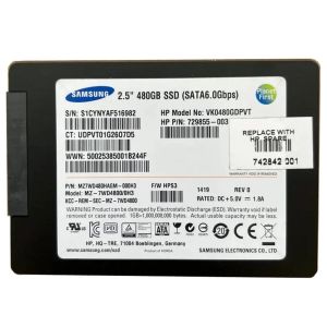 HPE VK0480GDPVT 480GB 2.5Inch Sata 6Gbps Solid State Drive