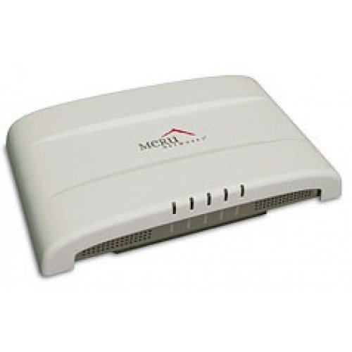 Meru Networks Dual radio 802.11a/b/g/n access point (AP) with integrated antennas providing 180 degrees coverage.