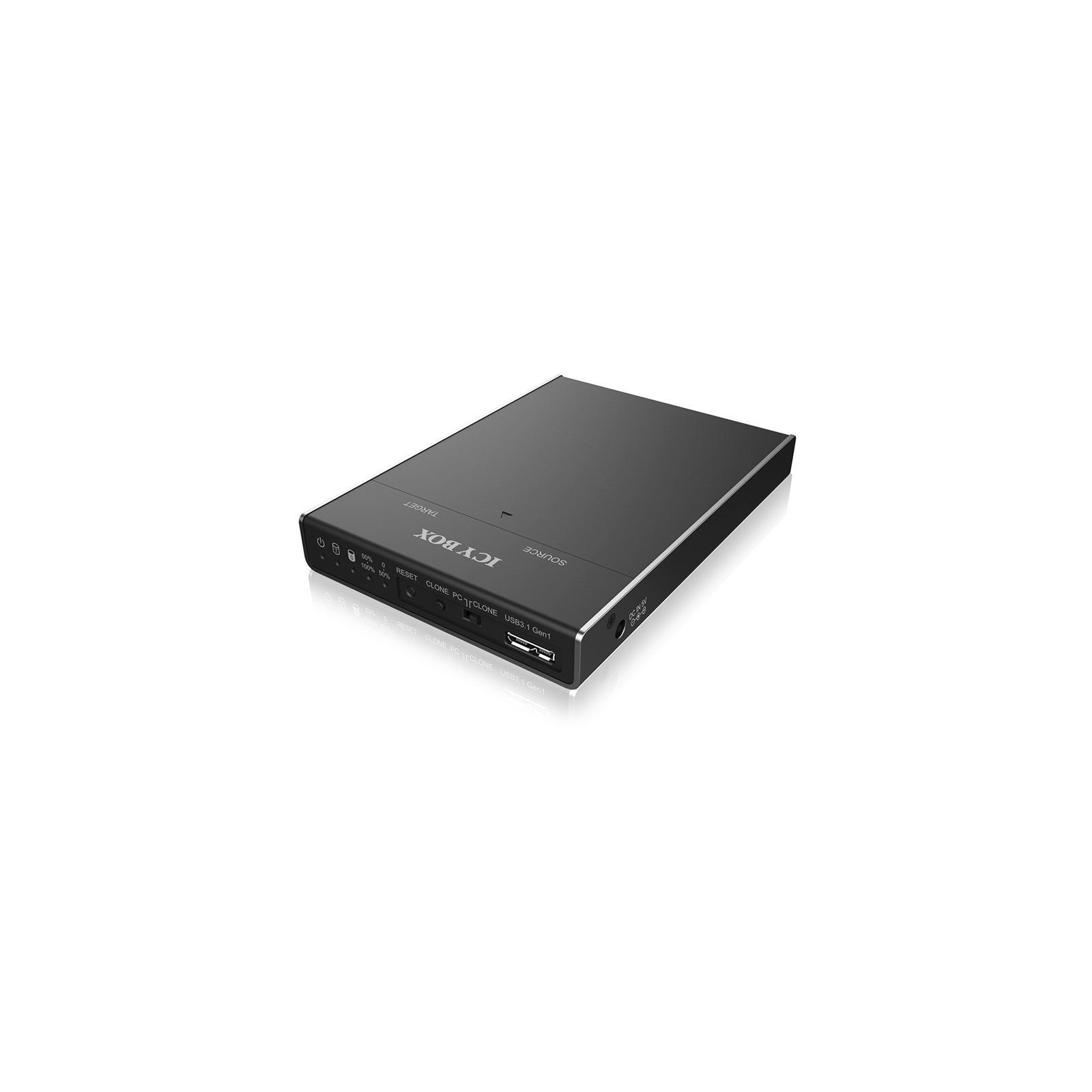 ICY BOX IB-2812CL-U3 USB 3.2 Gen 1 (3.1 Gen 1) Type micro-B Black