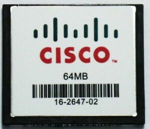 Cisco 64MB Cisco Original Refurb Compact Flash Card for Cisco 3745 Router MEM3745-64CF